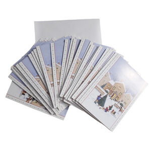 Lot of 36 Paper Christmas Greeting Cards Happy Holidays with Envelopes Unsigned